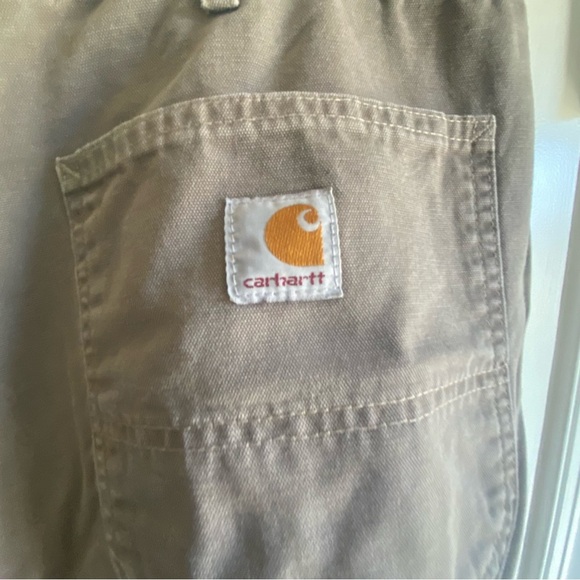 Men's Carhartt Tan Pants 42x34 - Picture 3 of 4
